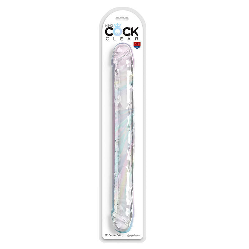 King Cock - Double Trouble Doppeldildo 46 cm Klar