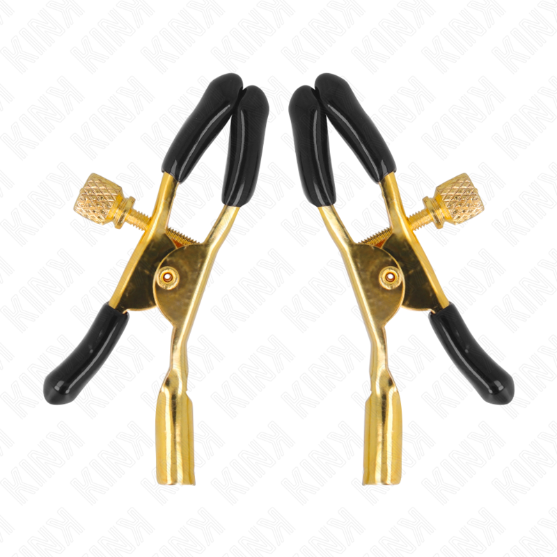 Kink - Goldene Nippelklemmen 6 cm