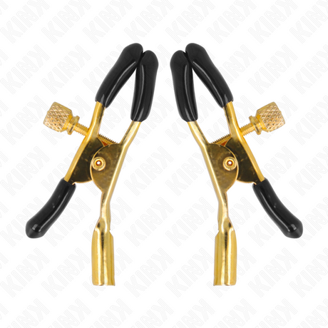 Kink - Goldene Nippelklemmen 6 cm