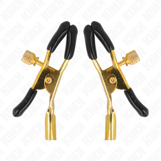 Kink - Goldene Nippelklemmen 6 cm