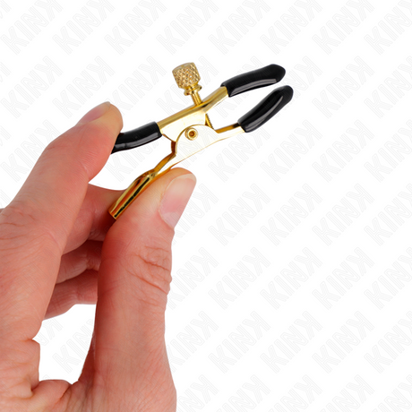 Kink - Goldene Nippelklemmen 6 cm