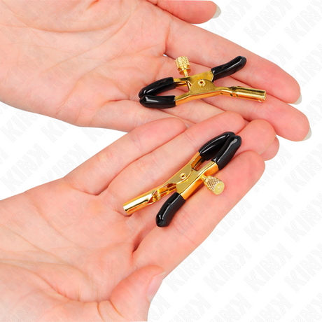 Kink - Goldene Nippelklemmen 6 cm
