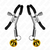 Kink - Goldene Einzelne Glocken-Nippelnklemme 6 cm