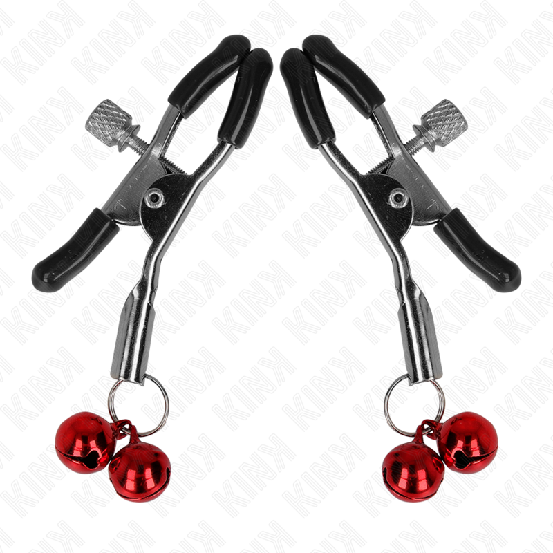 Kink - Doppelte Glocken-Nippelklammere Rot 6 cm
