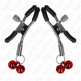 Kink - Doppelte Glocken-Nippelklammere Rot 6 cm