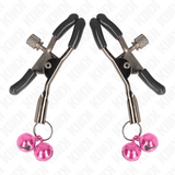 Kink - Doppelglöckchen-Nippelklammer Rosa 6 cm
