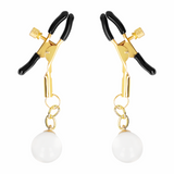 Kink - Glasperlen-Nippelklammern Gold 6 cm