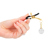 Kink - Glasperlen-Nippelklammern Gold 6 cm