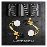 Kink - Glasperlen-Nippelklammern Gold 6 cm