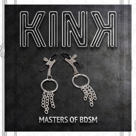 Kink - O-Ring Nippelklemme und Kleine Kette Silber 6 cm
