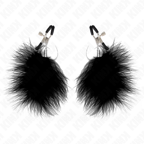 Kink - Federnippenklemme Schwarz 7 cm
