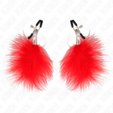 Kink - Federnippenklemme Rot 7 cm