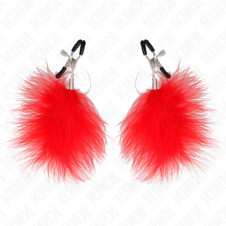 Kink - Federnippenklemme Rot 7 cm