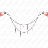 Kink - Nippelklemmen mit Spikes Ketten 30 cm