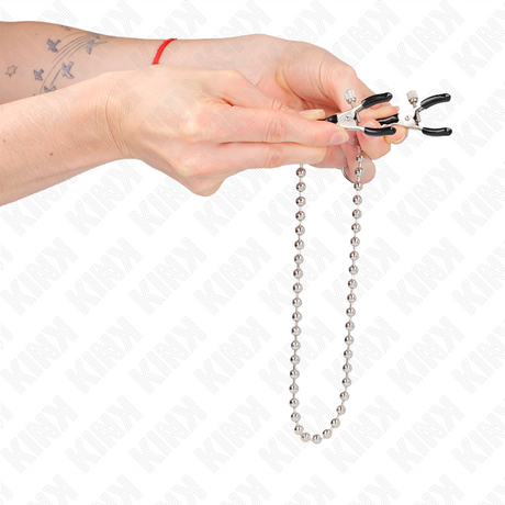 Kink - Perlenkette Nippelklemmen 30 cm