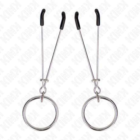Kink - Dünne Nippelklemmen mit O-Ring 7 cm