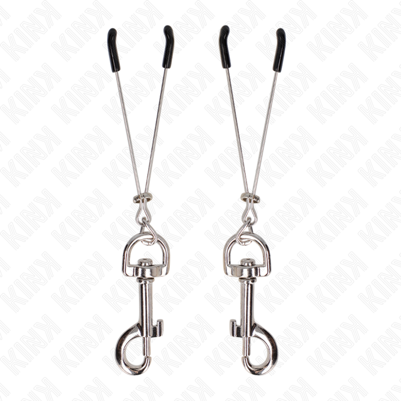 Kink - Dünne Haken-Nippelklammere Silber 7 cm