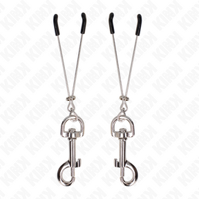 Kink - Dünne Haken-Nippelklammere Silber 7 cm