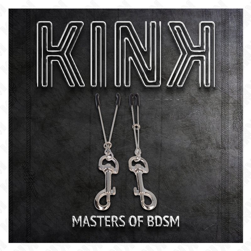 Kink - Dünne Haken-Nippelklammere Silber 7 cm