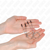 Kink - Dünne Nippelklemmen mit O-Ring 7 cm