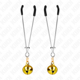 Kink - Dünne Glocken-Nippelklammern Gold 7 cm