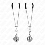 Kink - Dünne Glocken-Nippelklammern Silber 7 cm