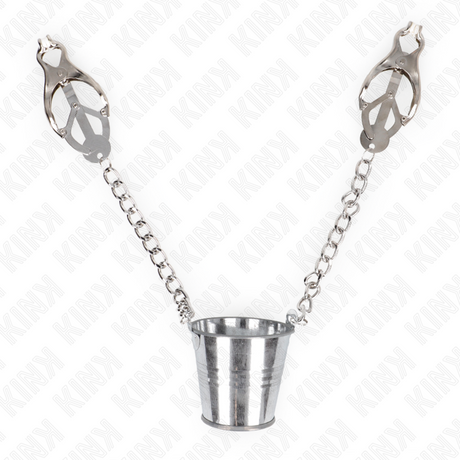 Kink - Nippelklemmen mit Eimer Silber