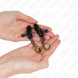 Kink - Bell Jaw Style Nippelklemmen Schwarz 7 cm