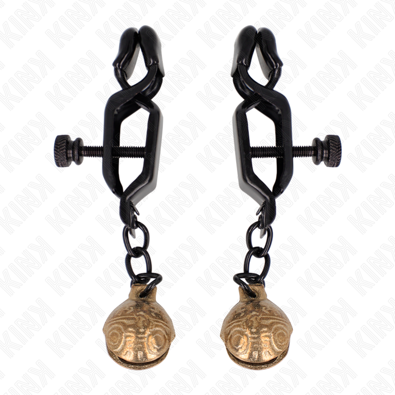 Kink - Bell Jaw Style Nippelklemmen Schwarz 7 cm