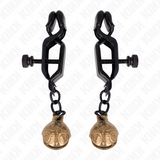 Kink - Bell Jaw Style Nippelklemmen Schwarz 7 cm