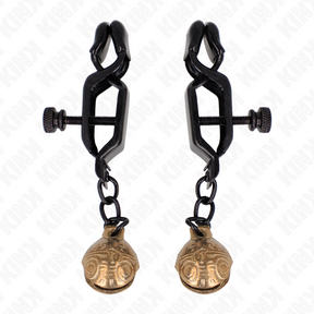 Kink - Bell Jaw Style Nippelklemmen Schwarz 7 cm