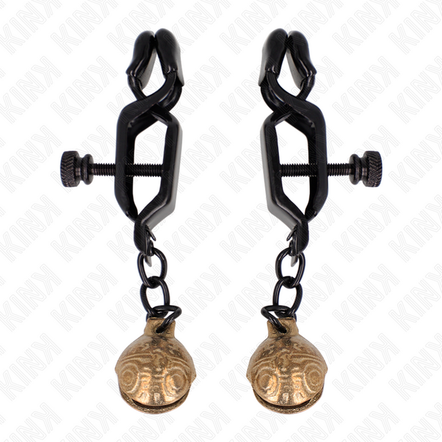 Kink - Bell Jaw Style Nippelklemmen Schwarz 7 cm