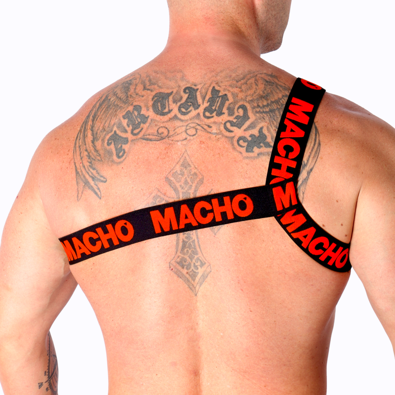 Macho - Römisches Harness Rot S/M