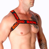 Macho - Römisches Harness Rot S/M