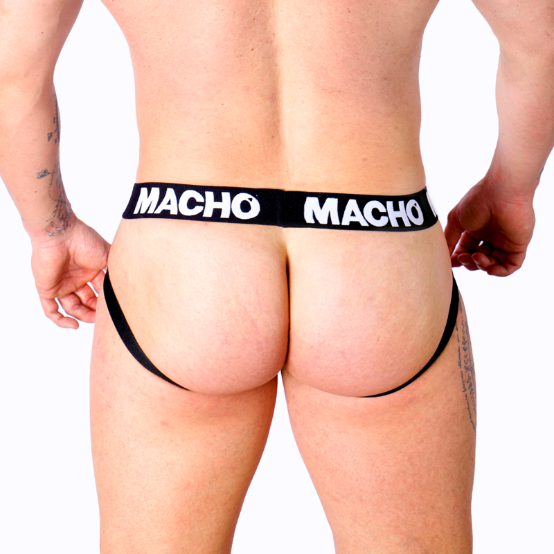 Macho - Mx27gr Jock Leder Grau Beige S