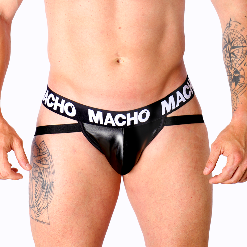 Macho - Mx25nc Jock Schwarzes Leder M