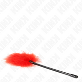 Kink - Rote Kitzelfedern für das Bondage-Set 27 cm