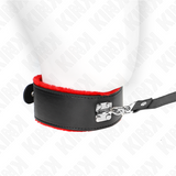 Kink - Halskette mit Gürtel 116 cm mit Rotem Lederband Verstellbar 40-48 cm x 6 cm