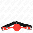 Fetisch-Toy KINK Knebel mit rotem Silikonball Rot 4 cm