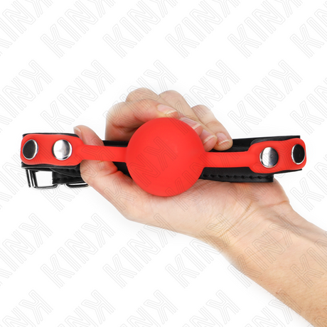 Kink - Roter Silikonball 4 cm Knebel 60 x 2 cm
