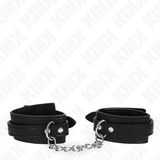 Kink - Handgelenkfesseln mit Schlangenmuster, Schwarz, Verstellbar 20-28 cm x 5,4 cm