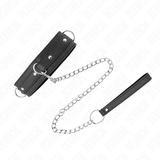 Kink - Halskette mit Leine 65 cm 3 Ring Modell 1 Verstellbar 38-49 cm x 5 cm