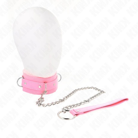 Halsband mit Leine mit Einschränkungen Rosa 36- x