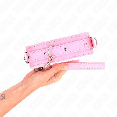 Halsband mit Leine mit Einschränkungen Rosa 36- x.1