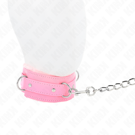 Halsband mit Leine mit Einschränkungen Rosa 36- x.3