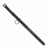 Kink - Halsband mit Dunkler Leine 65 cm Verstellbar 37-54 cm x 3 cm