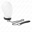 Kink - Halsband mit Dunkler Leine 65 cm Verstellbar 37-54 cm x 3 cm