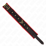 Kink - Halsband mit Leine aus Einfacher Stoff, Verstellbar 33-48 cm x 5,7 cm
