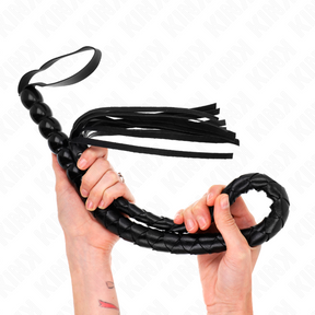 Kink - Schlangenpeitsche mit Perlen 80 cm