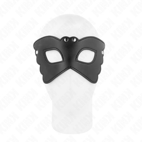 Kink - Schmetterlingsform-Kunstledermaske 20 x 9 cm